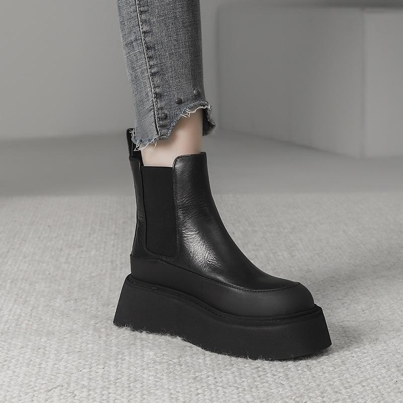 Boots |  Womens Leather Platform Boots