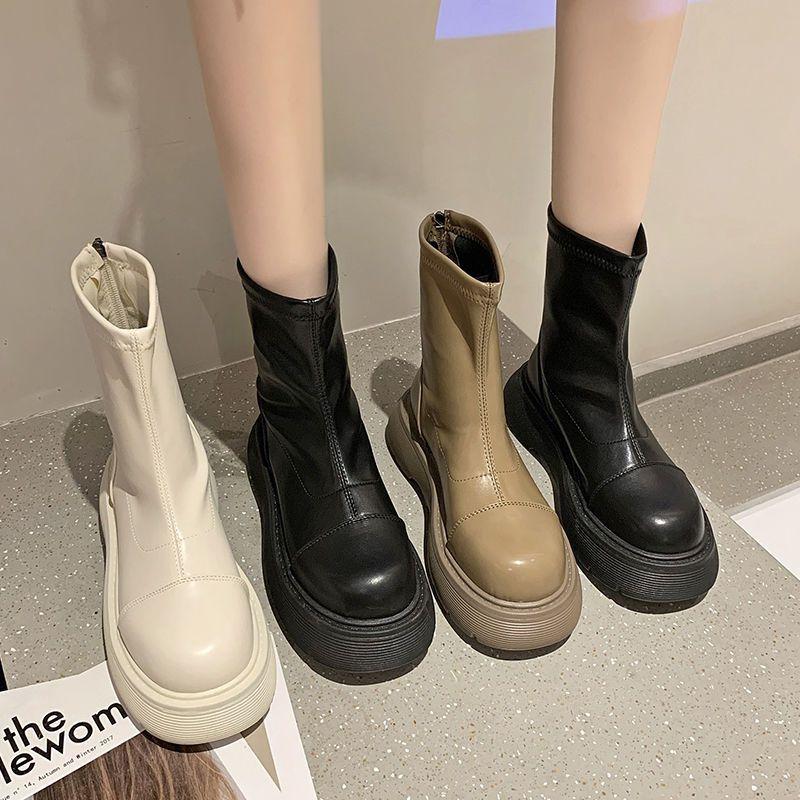 Boots |  Womens Leather Platform Boots