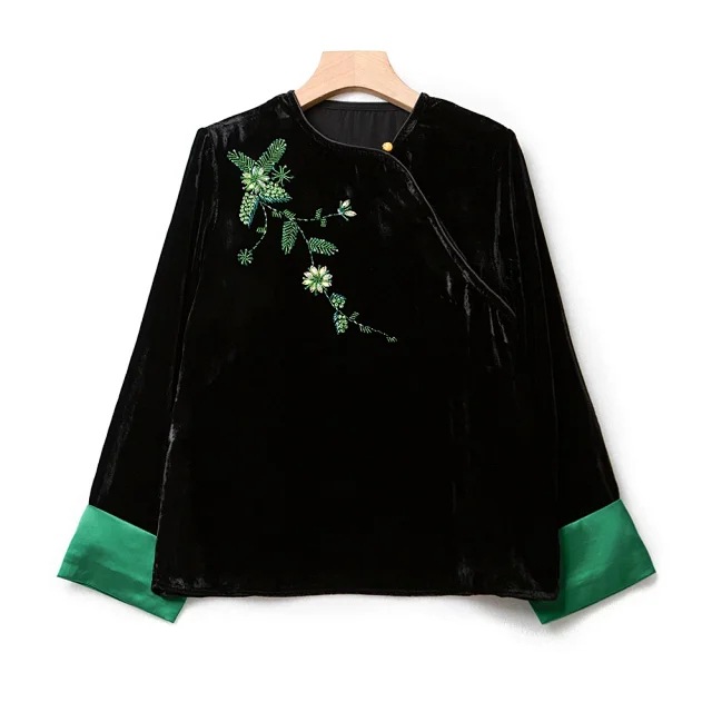 Coats & Jackets |  Womens Blackberry Embroidered Velvet Jacket