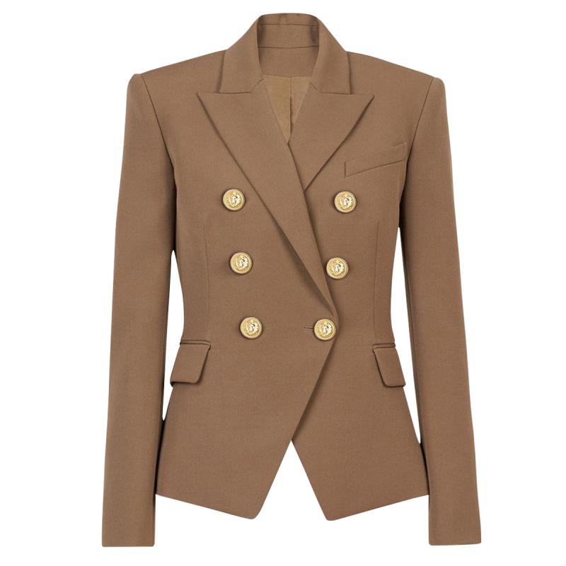 Coats & Jackets |  Womens Grain De Poudre 6-Button Jacket