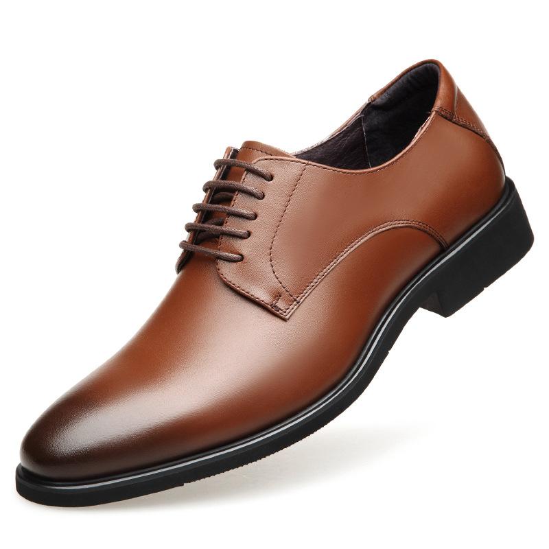 Dress Shoes |  Mens Nero Leather Lace-Up Derby