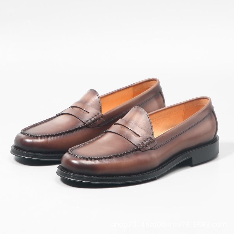 Dress Shoes |  Mens St James Loafer – Cognac