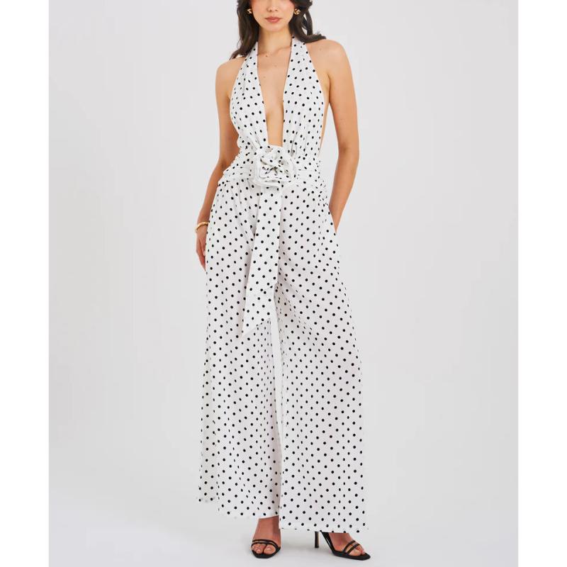 Dresses |  Womens Polka Dots Printed Maxi Dress