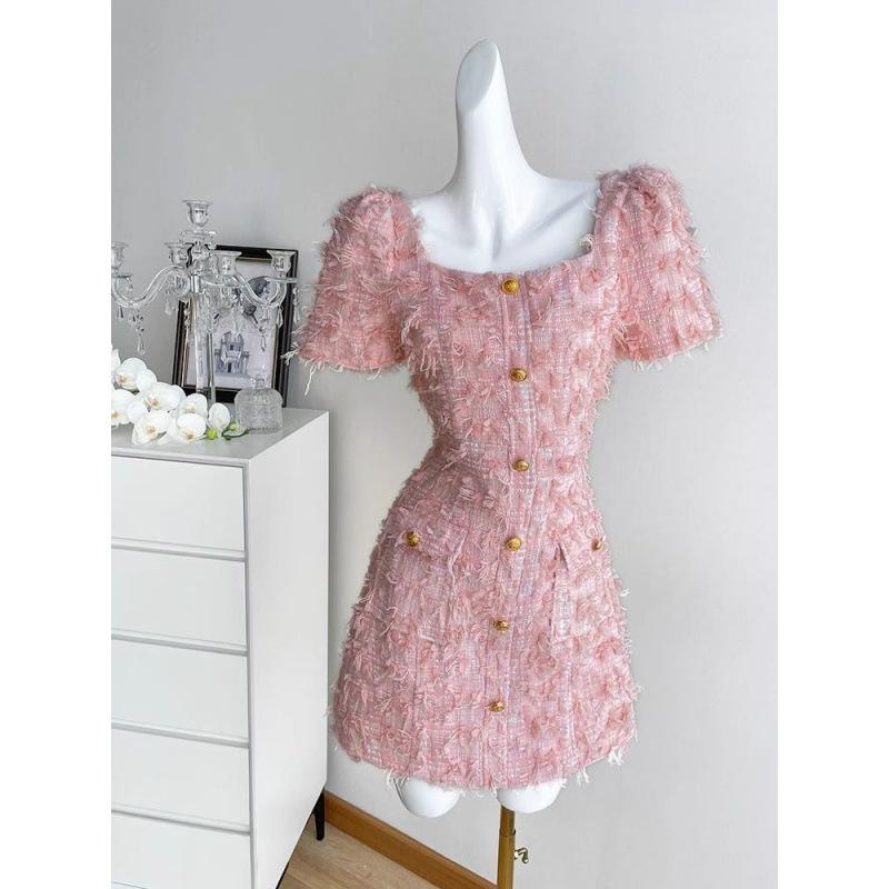 Dresses |  Womens Tweed Dress With Buttons