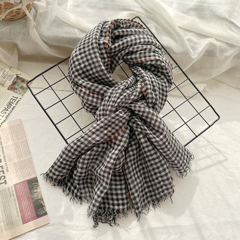 Hats, Scarves & Gloves |  Mens Keiran Wool Check Scarf