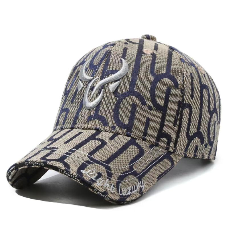 Hats, Scarves & Gloves |  Mens Monogrammed Jacquard Cap