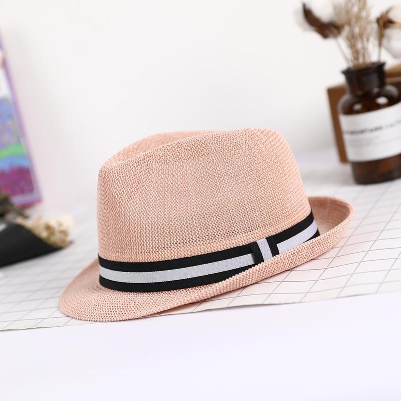 Hats, Scarves & Gloves |  Mens Panama Hat (Navy White Stripe Band)