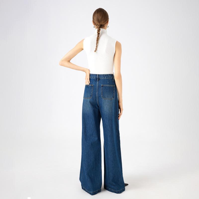 Jeans & Denim |  Womens Sailor Jean Long Ashley Blue