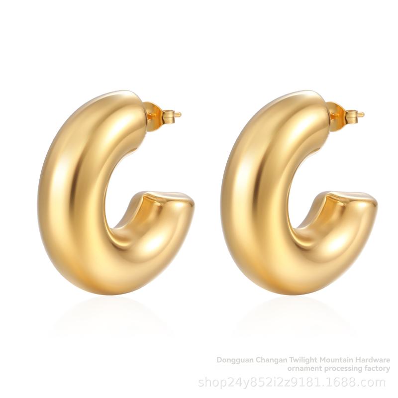 Jewellery |  Womens Chubby Hoop Earrings