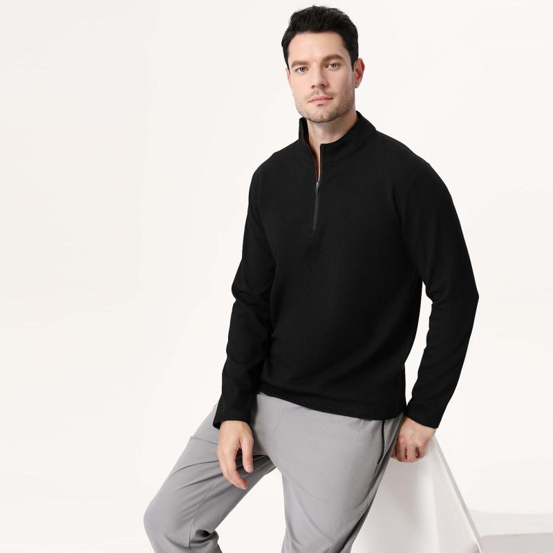 Knitwear |  Mens Perry Zip Collar Knit Top