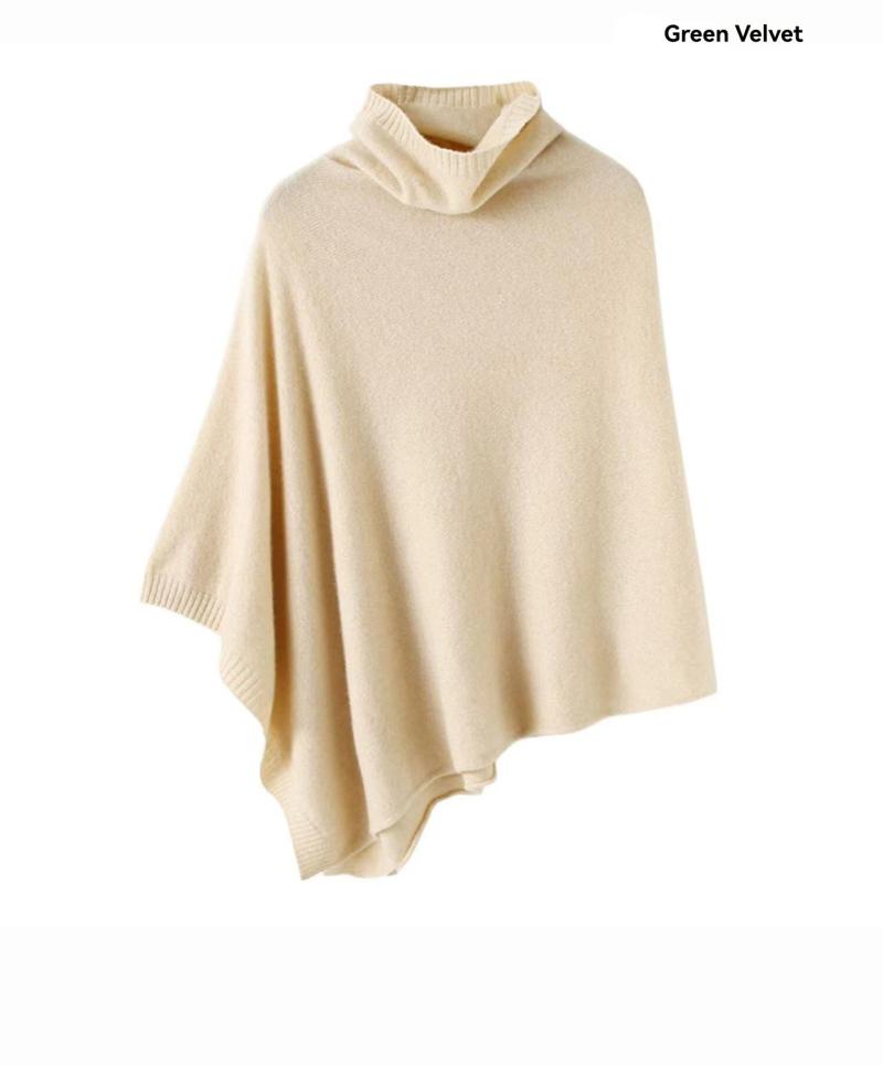 Knitwear |  Womens Short Sleeve Knitted Poncho