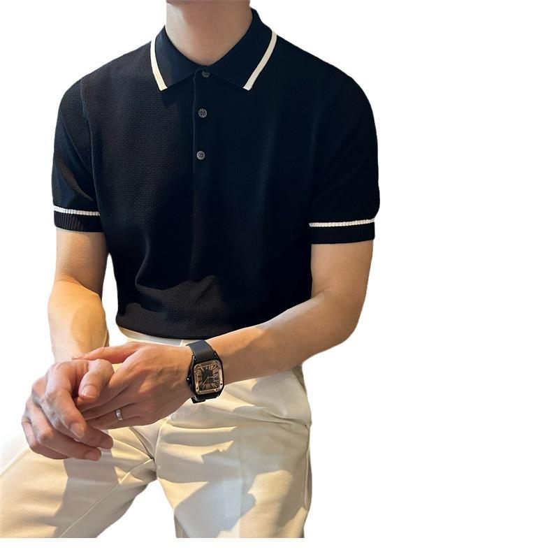 Shirts And Polos |  Mens Linen Blend Knit Polo Short Sleeve