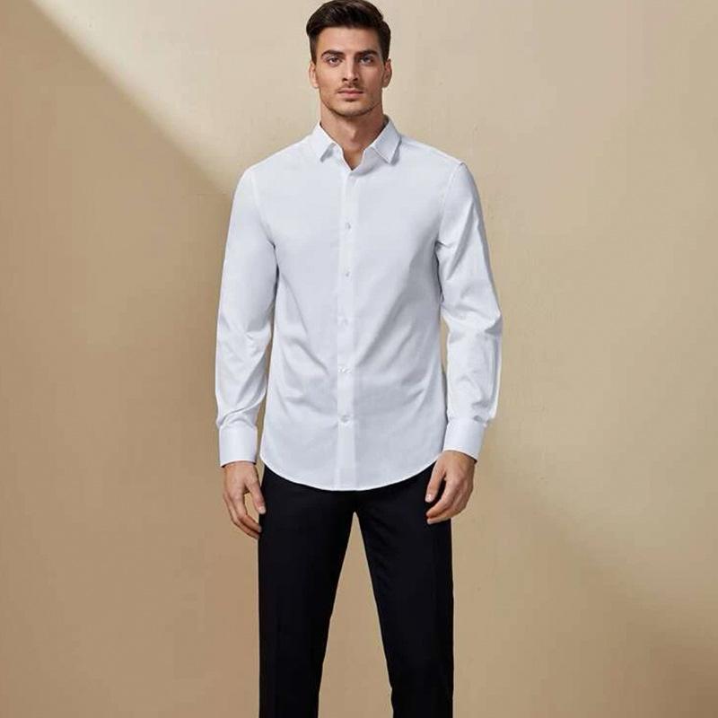 Shirts And Polos |  Mens Ls Slim Plain Linen Shirt