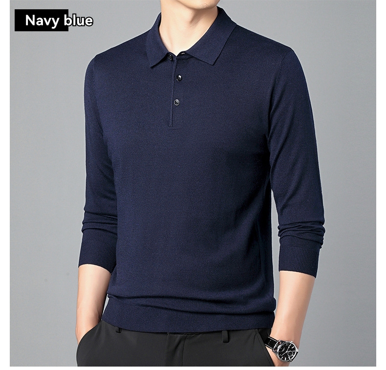 Shirts And Polos |  Mens Merino Wool Button Polo Knit