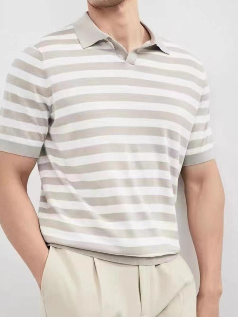 Shirts And Polos |  Mens Pales Stripe Polo