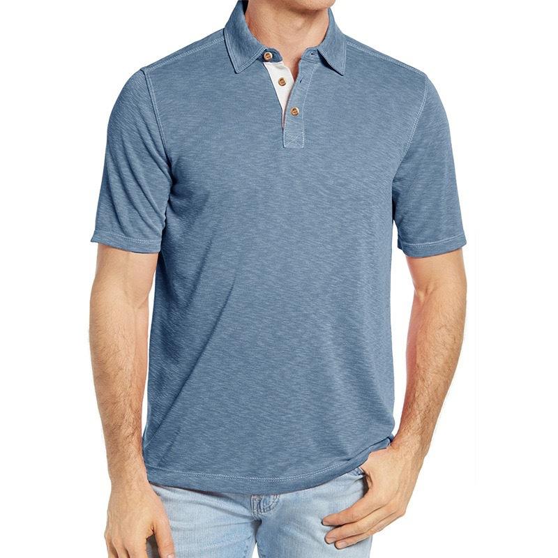 Shirts And Polos |  Mens Short Sleeve Polo Shirt Acid Wash