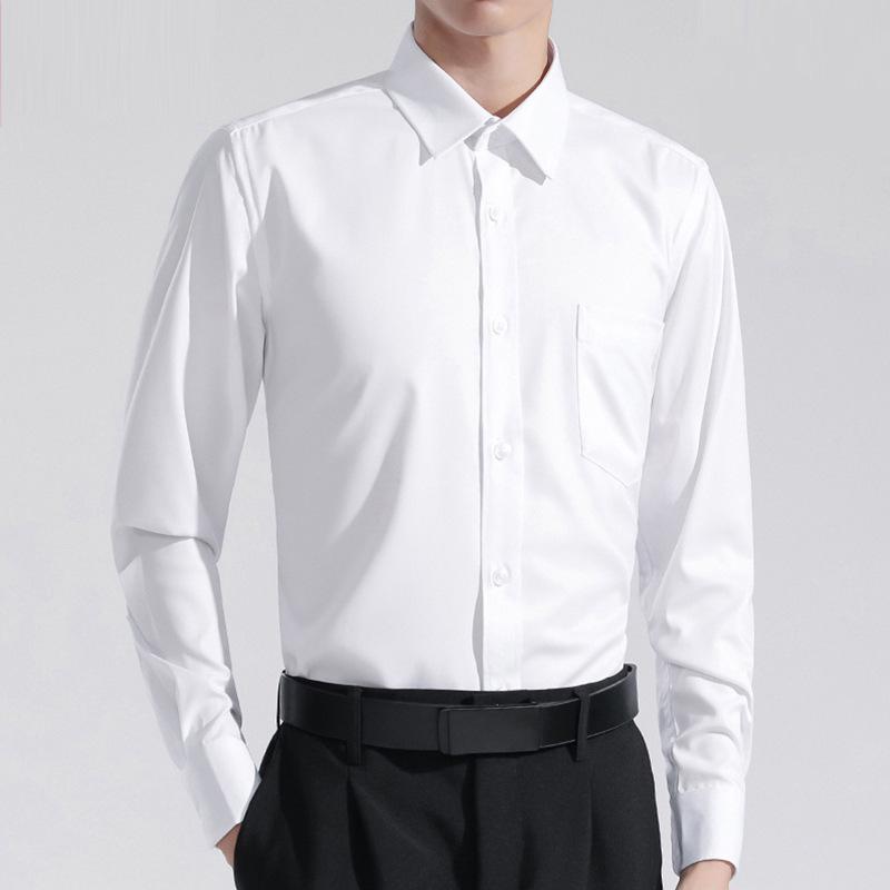 Shirts And Polos |  Mens Stretch Slim Fit Dress Shirt, Non-Iron Pinpoint, Button Down Collar