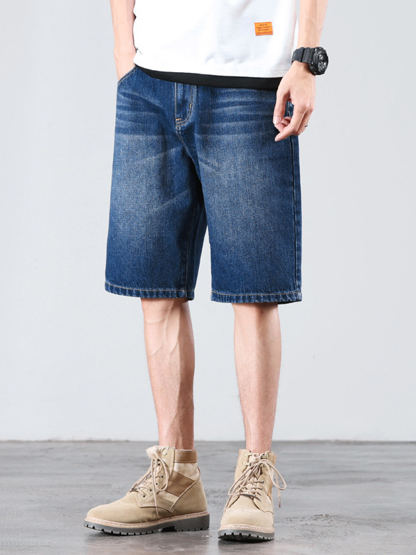 Shorts |  Mens Brooklyn Straight Faded Denim Shorts