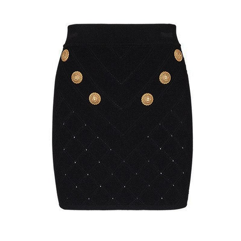 Skirts |  Womens 6-Button Knit Skirt