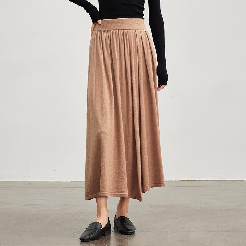 Skirts |  Womens Elastic Waist Maxi Skirt