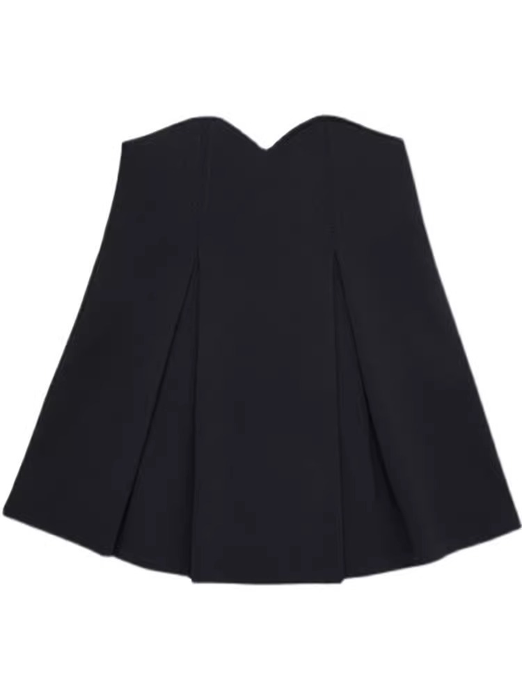 Skirts |  Womens Pleated Crepe Tulip Skirt