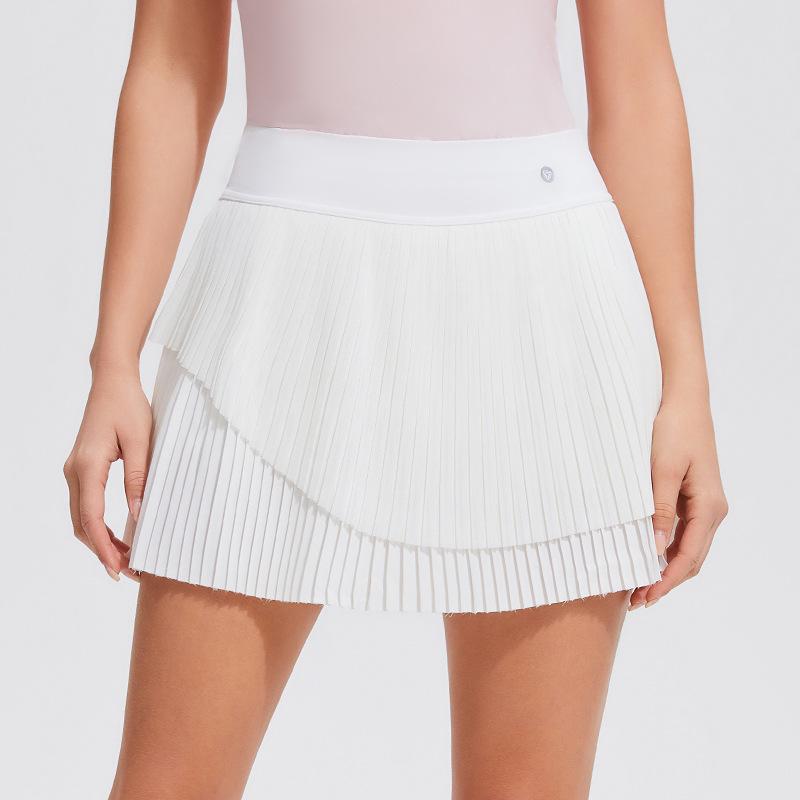 Skirts |  Womens Pleated Striped Knit Skirt