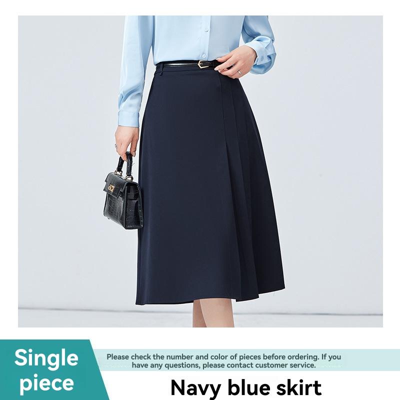 Skirts |  Womens Satin Mock Wrap Skirt