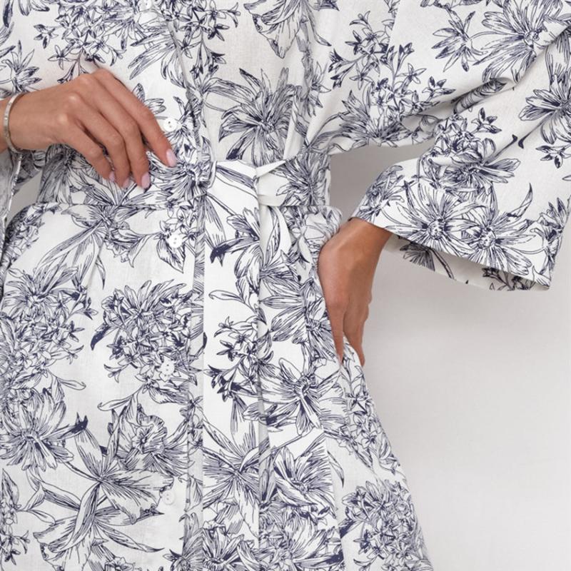 Sleepwear |  Womens Toile De Jouy Midi Robe