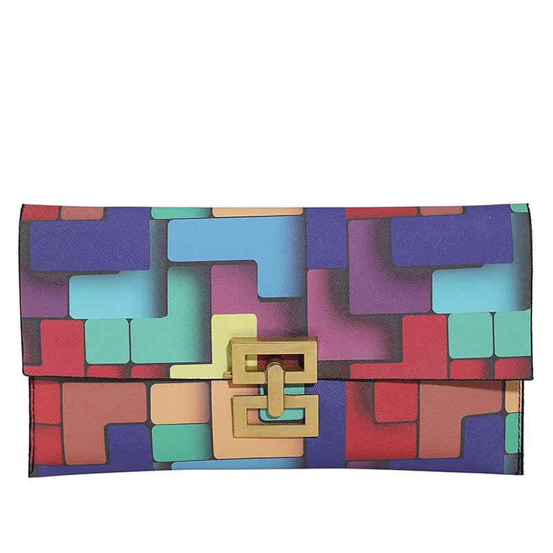 Small Leather Goods |  Mens Multicoloured Pb Labyrinth Calfskin Purse