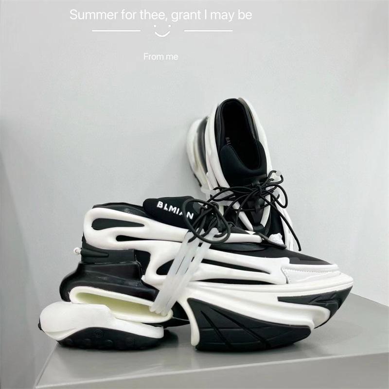 Sneakers |  Mens Unicorn Low-Top Sneakers In Neoprene And Leather