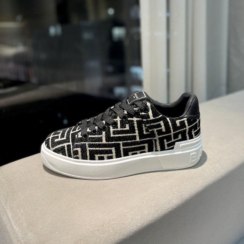 Sneakers |  Womens B-Court Trainers With Jacquard Monogram