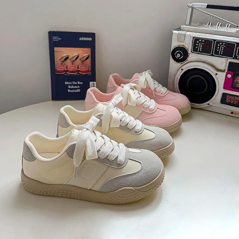 Sneakers |  Womens Swan Sneakers In Calfskin And Suede