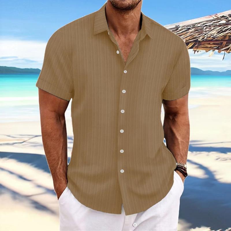 Suits |  Mens Holiday-Short Sleeve Linen Shirt