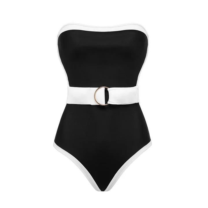 Swimwear |  Womens One-Piece Swimsuit With Pb Belt