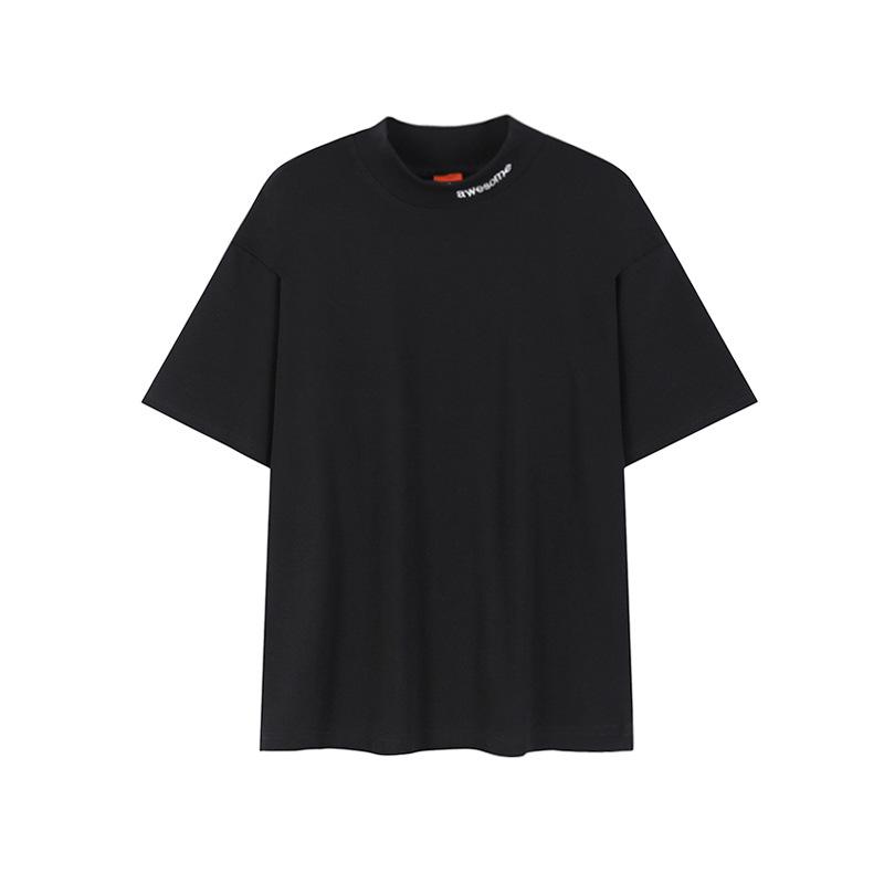 T-Shirts |  Mens T-Shirt With  Embroidery On The Neckline